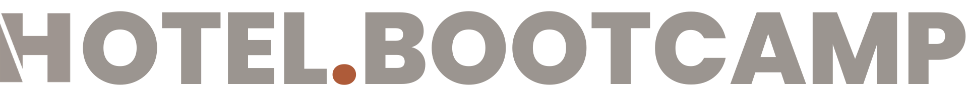 HOTEL.BOOTCAMP logo — AW2’s proprietary methodology for leadership development and process intelligence in hospitality and hotel operations.